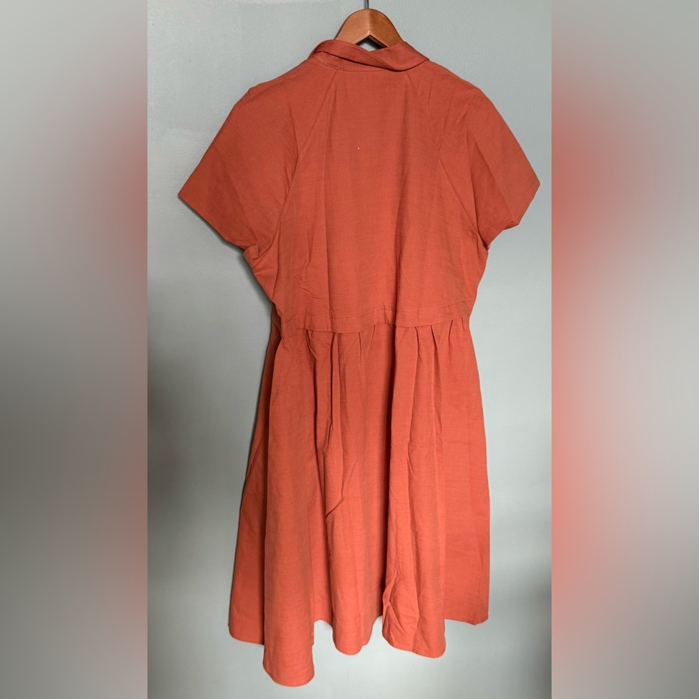 NWT Short Sleeve Button-Down Mini Shirtdress Univ… - image 8